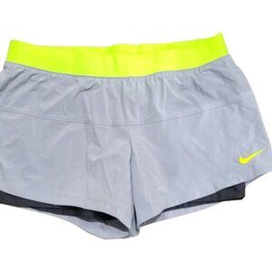 Nike Flex Grey Neon Dri-Fit shorts Size L